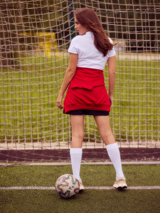 Футболка поло женская MINAKU: Basic line, белая, размер 52