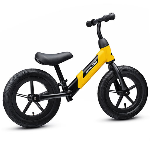 Беговел 12" Rocket, колеса надувные, цвет желтый