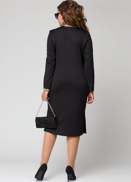 Платье EVA GRANT 7268-Р серый люрекс