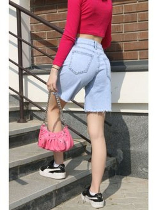 Шорты женские джинсовые УЦЕНКА 1471 - Liketon фото 3