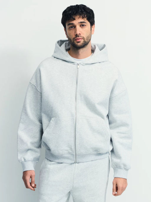 Худи relax fit на молнии / Zarina