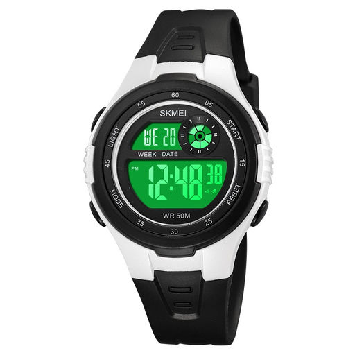 Детские наручные часы электронные Skmei 2280white-black