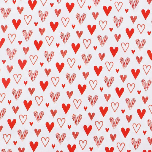 Цена за 10 шт. Бумага упаковочная глянцевая двухсторонняя Там, где живёт любовь, 70?100 см