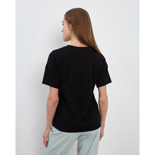 Футболка женская MINAKU SLIM FIT: цвет чёрный, р-р 42