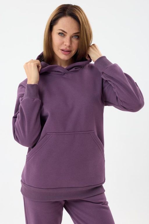 Костюм женский трикотажный мод. 3002 ТрДС. Цвет: баклажановый - Стильб фото 2