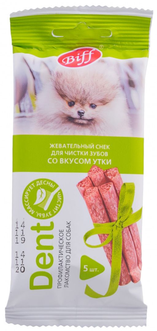 Титбит Жев снек DENT со вкусом утки для собак мини пород 4690538014516