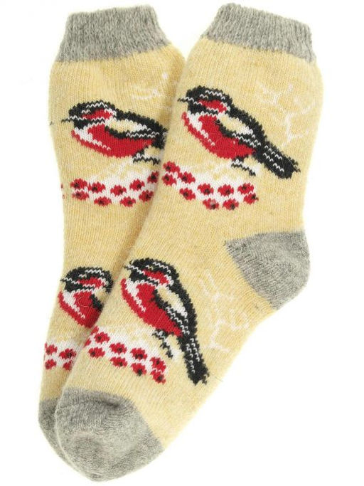 Носки женские Снегирь на рябине 7505-2 - Рассказовские варежки фото 3