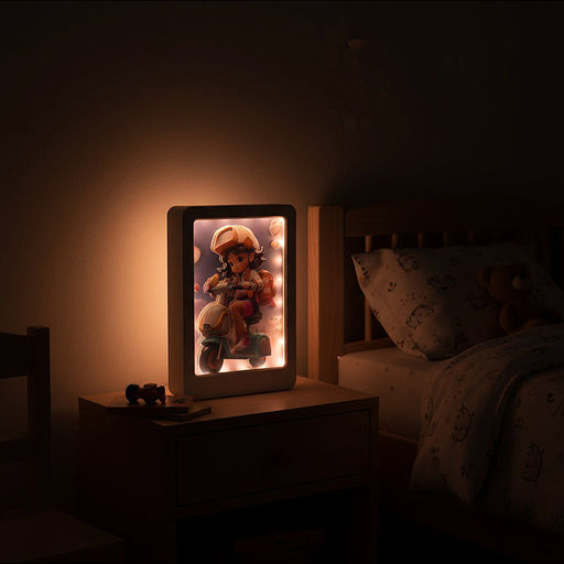 Ночник-пазл 3Д "Girls" со светом и музыкой, в коробке