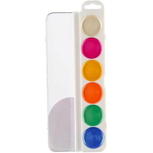 Акварель перламутровая Смешарики, 6 цветов, без кисти  фото 2