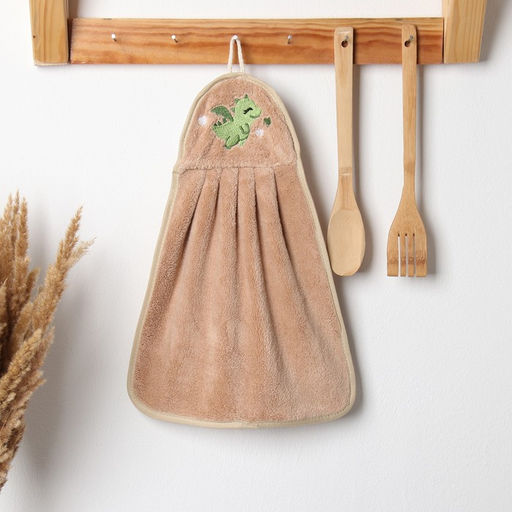 Салфетка декоративная Доляна Летящий дракончик 25х34 см, 280 г/м2 микрофибра, 100% п/э