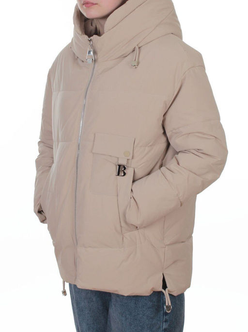 2396 BEIGE Куртка зимняя женская (150 гр. холлофайбер)