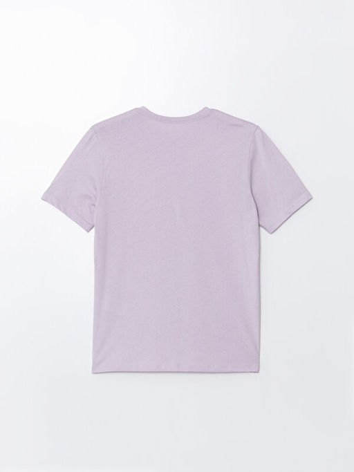 Bisiklet Yaka K?sa Kollu Penye Erkek Ti??rt - Waikiki фото 2