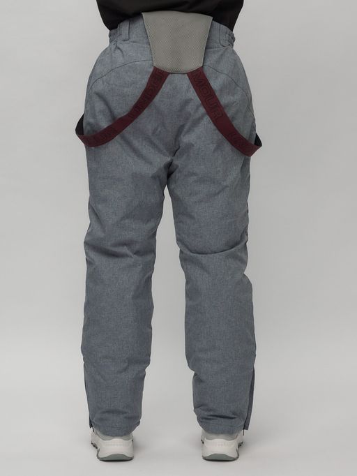 Горнолыжный костюм женский большого размера фиолетового цвета 02272-3F