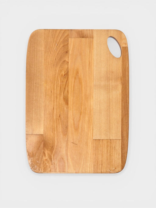 Доска разделочная, 22.2×17×1.8/1.6 см, дерево берёза, пропитана маслом, бежевая