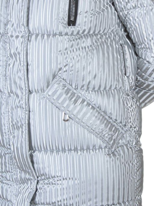 2037 GRAY Куртка зимняя облегченная женская Yixiangyuan - Fashion фото 4
