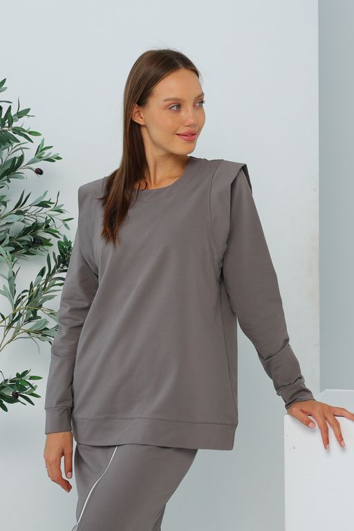 Джемпер женский 292L3-21 т,серый - Solo mio фото 2