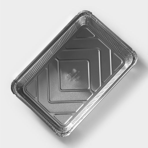 Цена за 100 шт. Форма для выпечки и запекания Доляна, 2.1 л, 31.521.56 см, фольга, серебристая  фото 2