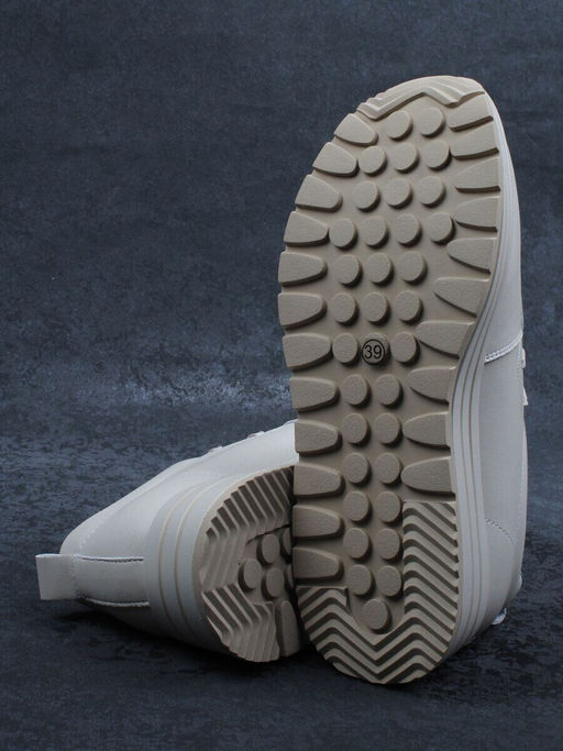 03-A1011-2 BEIGE Полуботинки спортивные женские (натуральная кожа)