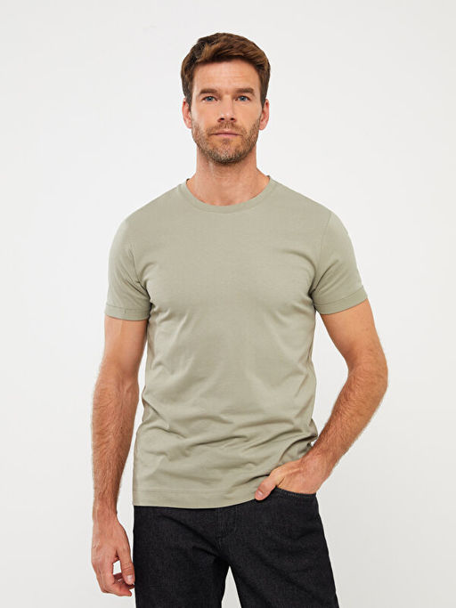 Bisiklet Yaka Penye Erkek Ti??rt