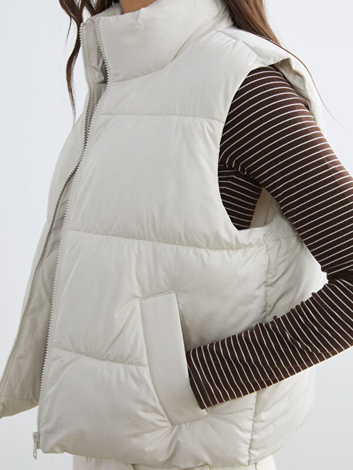 Dik Yaka Kad?n ?i?me Yelek