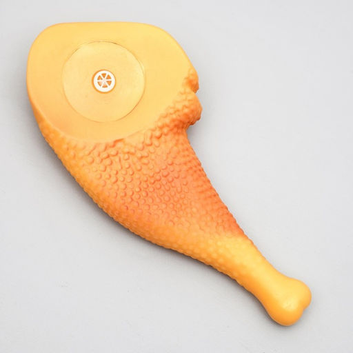 Игрушка пищащая Куриный окорок для собак, 15,5 см, - Пижон фото 3