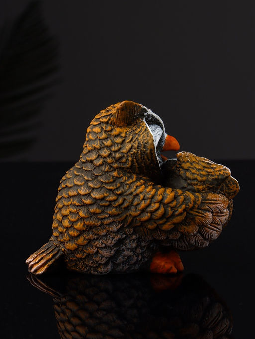 Фигурка полистоун «Сова кормит совёнка», 8×7.5×8.7 см
