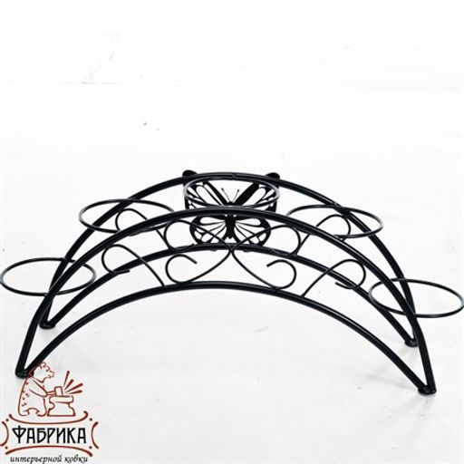 Подставка для цветов на подоконник 41-942B на 5 цветков - Фабрика интерьерной ковки фото 3
