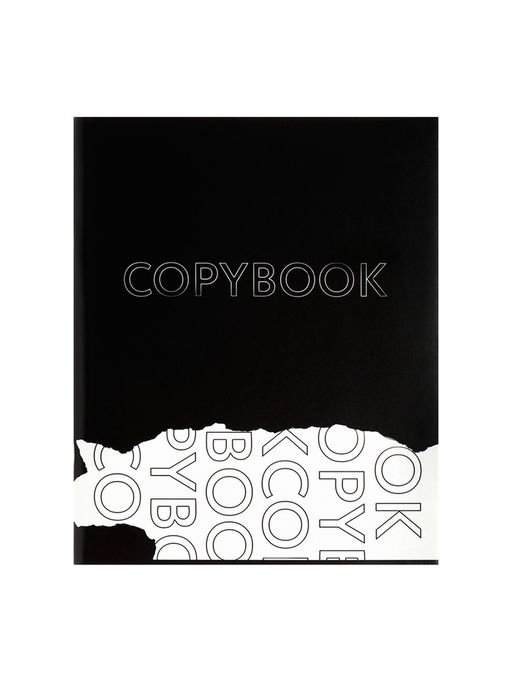 Комплект тетрадей, 96 листов в клетку Calligrata Black and White, 4 штуки