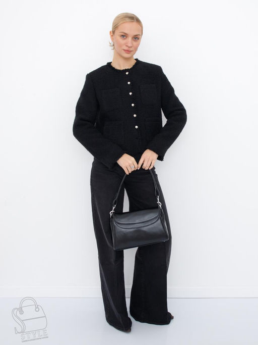 Сумка женская кожаная 0036VG black  Vitelli Grassi