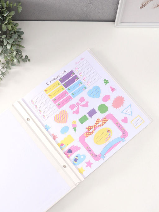 Фотоальбом магнитный на 20 листов Малыш-жираф с сердечками, кожзам, в коробке, 2.6?32?33.5 см