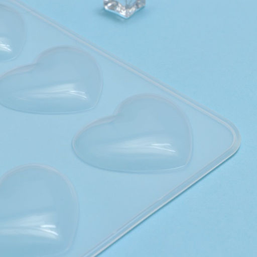 Форма для шоколада Доляна Сердечки, силикон, 20?17.5?0.6 см, 9 ячеек (5.5?5 см)  фото 4