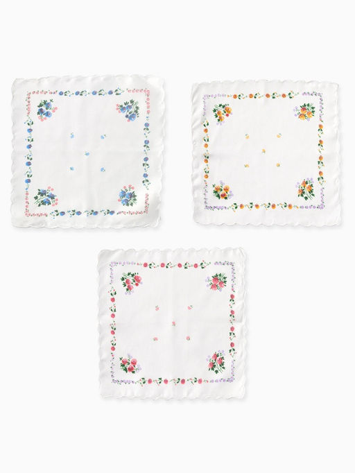 Платки носовые женские Экономь и Я. Полянка 30?30 см, набор 12 шт., рис. МИКС