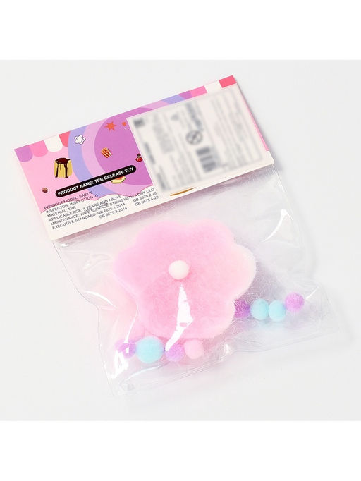 Сквиш антистресс - игрушка «Лапка», с пушистой посыпкой, МИКС