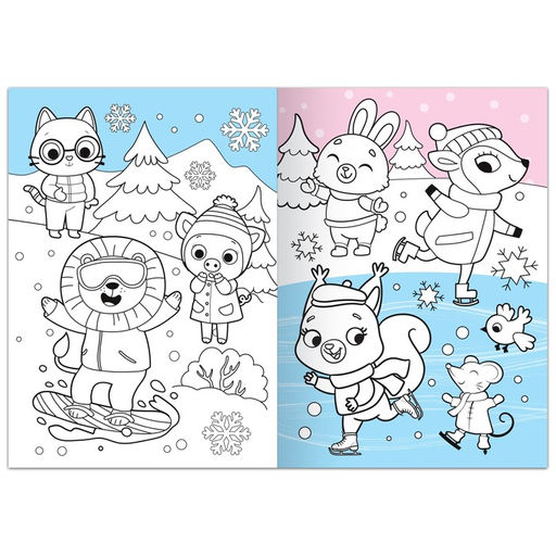 Цена за 3 шт. Раскраска «Зимняя», 16 стр.
