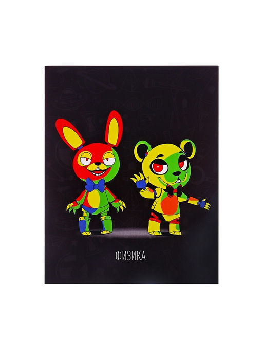 Набор предметных тетрадей Calligrata «Неоновые звери», 10 предметов, 48 листов, со справочным материалом, обложка из мелованного картона, неоновая...