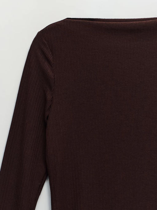 Базовый трикотажный лонгслив ZR2604013409-27 / Zarina  фото 9