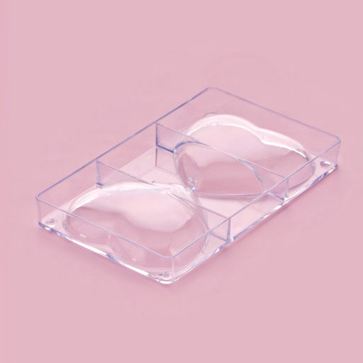 Форма для шоколада KONFINETTA «Любовь», 20×12×2.5 см, 2 ячейки 10×10×2 см, прозрачная