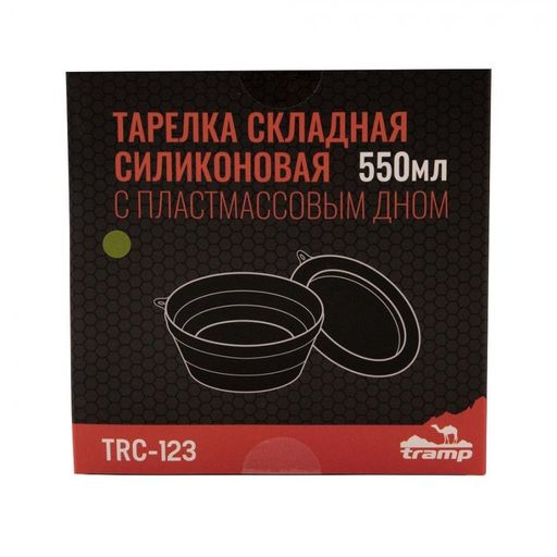 Tramp тарелка силиконовая с пласт. дном 15*15*8,5  фото 7