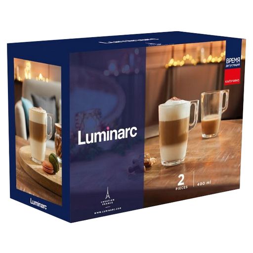 Набор кружек ВРЕМЯ ДЕГУСТАЦИЙ КАПУЧИНО 400мл 2шт - Luminarc фото 2