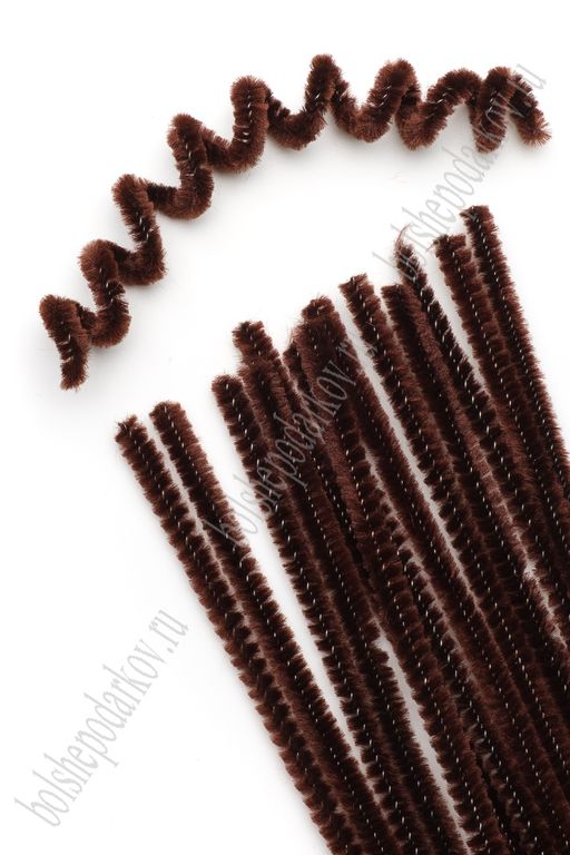 Проволока синельная 100 шт (SF-3311) шоколадный
