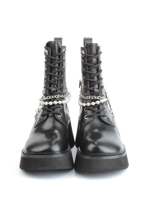 01-GZ6190-L61 BLACK Ботинки демисезонные женские (натуральная кожа) - Фабричный китай фото 7