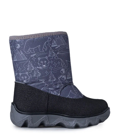 BL-242(53) Ботинки цвет черно-серый (шерсть) - Bottilini фото 4