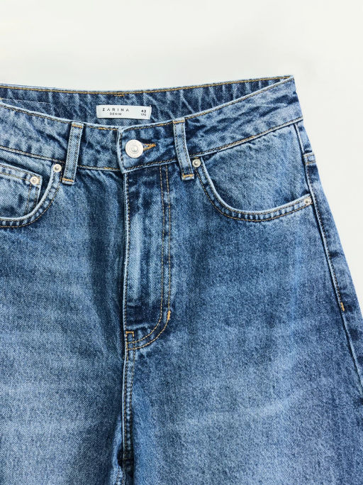 Джинсы barrel с высокой посадкой / Zarina  фото 3
