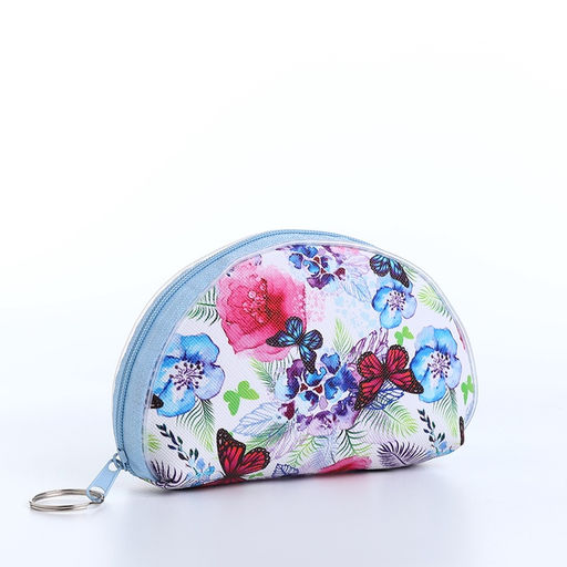 Цена за 2 шт. Кошелёк-монетница на молнии, 13.5×3.5×9 см, с принтом, МИКС