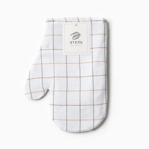 Варежка-прихватка Этель Harmony 20х27см,100% хл, рогожка 186 г/м2  фото 4