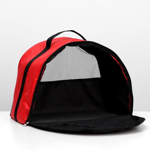 Сумка - переноска для животных, оксфорд, 42 х 22 х 29 см, красная - Пижон фото 4