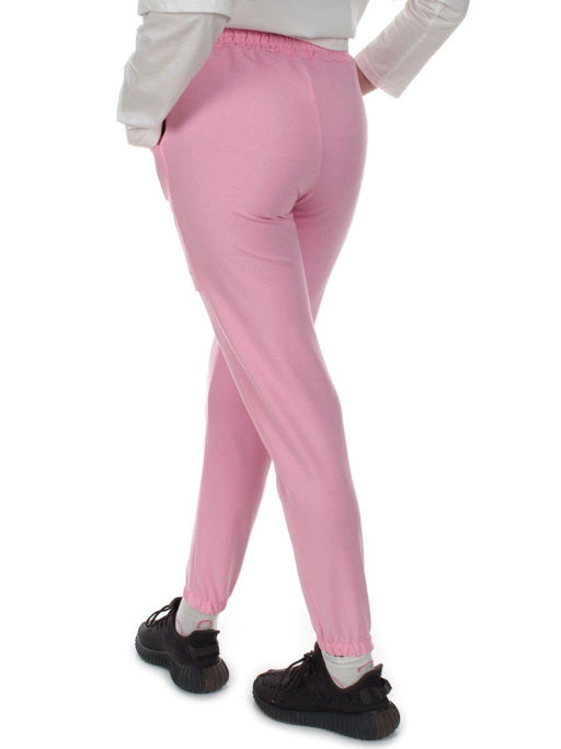 QB65 PINK Брюки спортивные женские (95% хлопок, 5% спандекс)