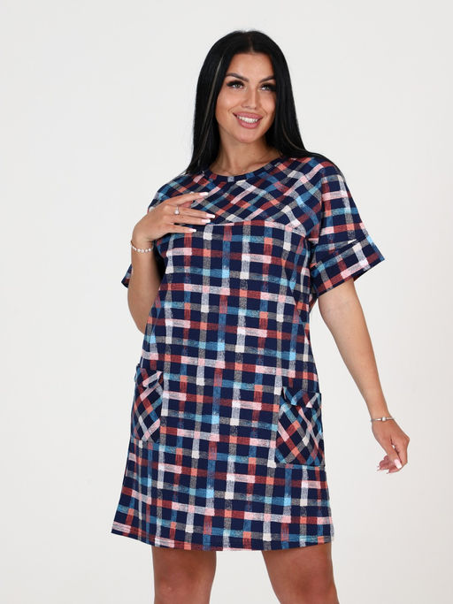 Т-24 ТУНИКА ЖЕНСКАЯ (Клетка) - А-дина фото 3