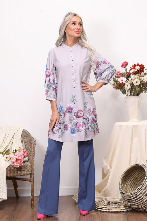 Рубашка М4-4145 - Wisell фото 8