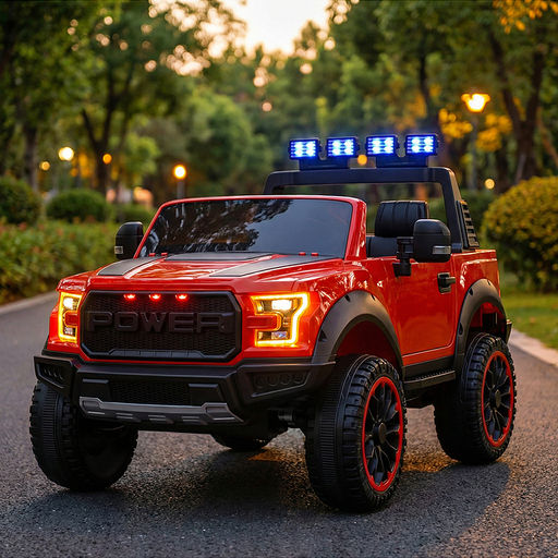 Электромобиль "Мощность скорости" на аккумуляторе, с р/у управлением, в коробке (красный)